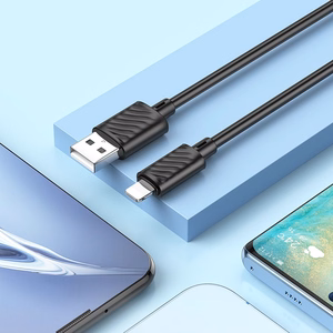 Hoco USB-A - Lightning -kaapeli 2,4A 1 m X88 - musta