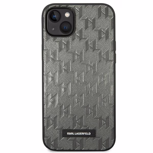 Karl Lagerfeld KLHCP14MSAKLHPG iPhone 14 Plus 6.7 "kovakotelo harmaa / harmaa Saffiano Mono Metal Logo metallia
