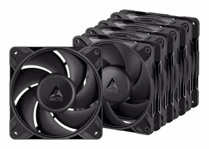 ARCTIC P12 PRO PWM PST High-Performance Fans x5, 4-pin, 120mm, black