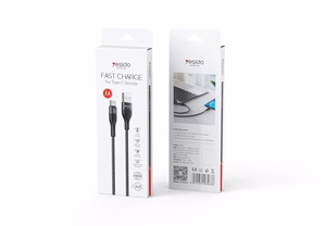 YESIDO kaapeli CA121 18W USB/Type-C 1M 2A musta