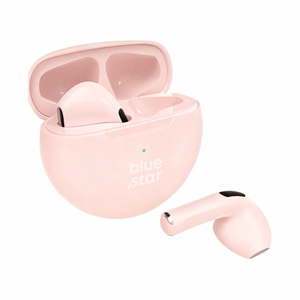 Bluetooth-handsfree Blue Star (TX3) TWS vaaleanpunainen