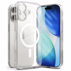 Ringke Fusion Magnetic MagSafe Suojakuori iPhone 17:lle - Kirkas