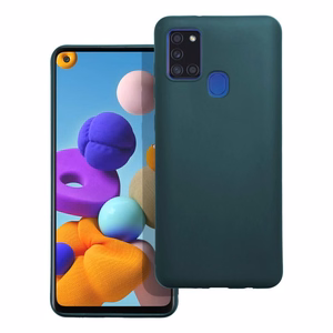 Suojakuori Samsung A21S Matt tummanvihreä