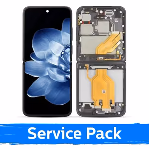 LCD Display Compatible With Xiaomi Mix Flip su rėmeliu / Black / (Service Pack)