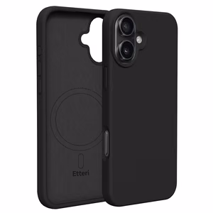 Etteri Silikoninen Mag Suojakuori iPhone 16 6,1:lle musta