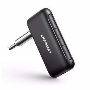 Ugreen CM276 Bluetooth 5.0 audiovanstaanotin AUX Jack sovitin musta