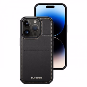 3in1 lompakkokotelo jalustalla iPhone 14 Pro MagSafe RFID-suoja Dux Ducis Rafi Mag - musta