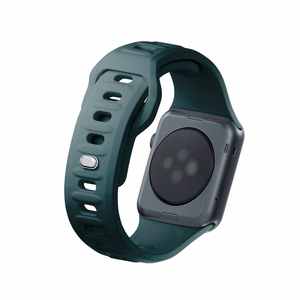 3mk-silikoniranneke Apple Watchille, 38/40/41/42 mm, Evergreen, pieni koko