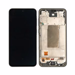 OLED-kosketusnäyttö kehyksellä Samsung A366 A36 5G -puhelimeen, todellinen koko, musta