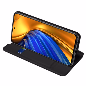 Dux Ducis Skin Pro Holster Cover Flip Cover Xiaomi Poco F4 5G:lle musta
