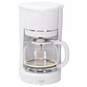 Adler AD 4383w suodatinkahvinkeitin jauhetulle kahville, 1,5 l, valkoinen
