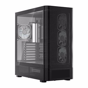 MODECOM Volcano AQ500 ARGB Midi musta