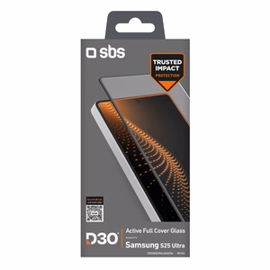 SBS Tempered Glass D3O with frame for Samsung Galaxy S25 Ultra