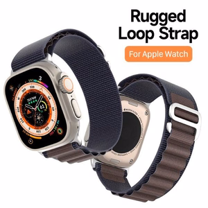 Dux Ducis GS nylon ranneke Apple Watch 42 / 44 / 45 / 49 mm:lle indigo