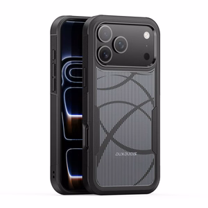 Dux Ducis Shld Suojakuori Apple iPhone 17 Pro Max musta (Rhythm Pattern)