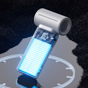 Jisulife Life9 3600 mAh kannettava USB-käsituuletin ja minipuhallin, harmaa