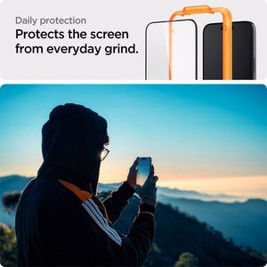 Spigen ALM Glass FC tempered glass for iPhone 15 Plus - black 2 pcs.