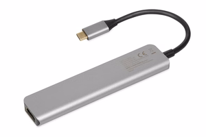 iBox IUH3SL4K interface hub USB Type-C 5000 Mbit/s Silver
