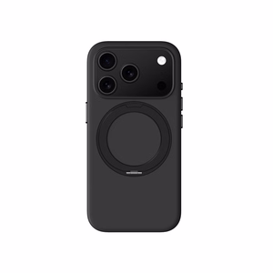 AmazingThing Cloudie iPhone 17 Pro Suojakuori jalustan kanssa - musta