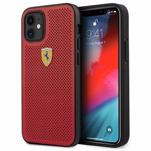 Ferrari FESPEHCP12SRE iPhone 12 mini 5.4" punainen/punainen kovakotelo On Track rei'itetty