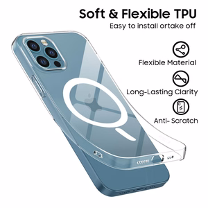 Tech-Protect FlexAir MagSafe Suojakuori iPhone 12 / 12 Pro:lle - kirkas