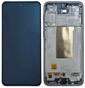 LCD-näyttö Samsung A376 A37 5G kosketusnäytöllä ja kehyksellä Charcoal alkuperäinen (service pack)