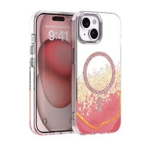 Epoxy Mag suojakuori iPhone 15 6,1" vaaleanpunainen