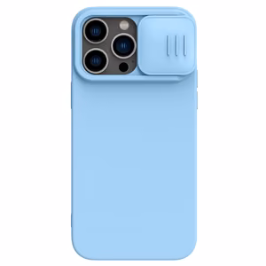 Nillkin CamShield Silky Magnetic Silicone Suojakuori Apple iPhone 14 Pro Max - Vaaleansininen