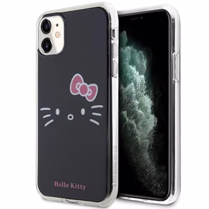Hello Kitty IML Kitty Face suojakuori iPhone 11 / Xr:lle - musta
