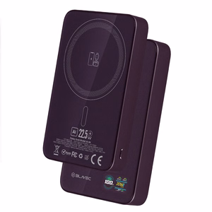 Blavec BJ-04 10000 mAh ohut magneettinen MagSafe-varavirtalähde, 13,5 mm, USB-C, 22,5 W, 3-in-1 (PBBJ04-MC5P) (väri: violetti)