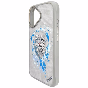 Nimmy Pantera MagSafe Suojakuori iPhone 16:lle - vaaleanharmaa