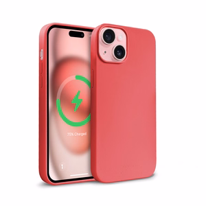Crong Color Cover Magnetic MagSafe suojakuori iPhone 15 -laitteelle, vaaleanpunainen