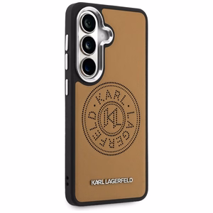 Karl Lagerfeld Perforated KL MagSafe Case for Samsung Galaxy S26 - Brown