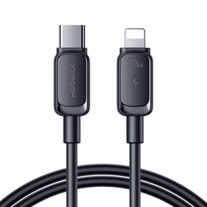 Joyroom Multi-Color Series A14 USB-C / Lightning Kaapeli 20W 1.2m - musta