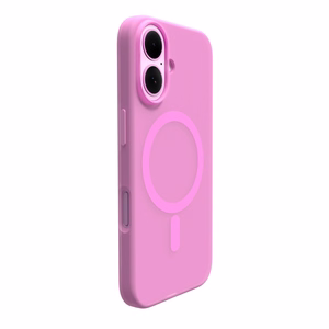 Puro Daylight MagSafe Silikoninen Suojakuori iPhone 16:lle - vaaleanpunainen