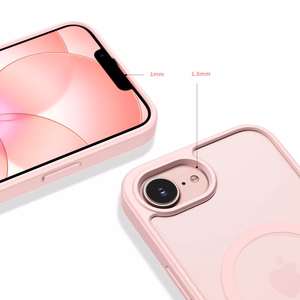 Tech-Protect BasicMag MagSafe -suojakuori iPhone 16e / 17e:lle - mattavaaleanpunainen