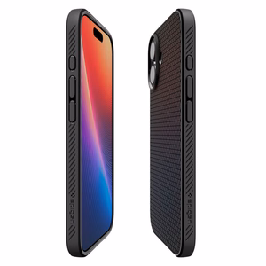Spigen Liquid Air Suojakuori iPhone 17:lle Matte Black