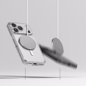 Ringke Fusion Magnetic MagSafe Suojakuori iPhone 17 Pro:lle - Kirkas