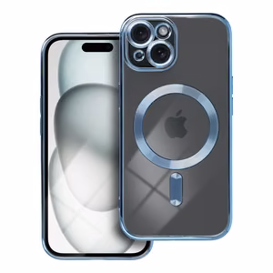 Electro Mag Cover case for iPhone 15 compatible with MagSafe blue