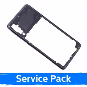 Frame Compatible With Samsung A750 2018 A7 Frame Black Original (Service Pack)