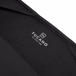 Tucano Colore2 neoprene laptop sleeve for 13–14-inch laptops, black