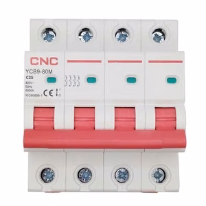 CNC YCB9-80M C25-johdonsuojakatkaisija, 4P, 6 kA