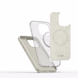 Tech-Protect Silicone PU MagSafe iPhone 16 Pro Suojakuori - beige