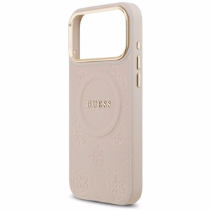 GUESS Suojakuori IPHONE 17 Pro Max MagSafe GUHMP17XPSAMSECP (PU W/ Peony Hot Stamp) vaaleanpunainen