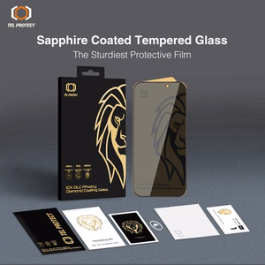 Karkaistu lasi Tel Protect 10X Privacy DLC Diamond Coating iPhone 16 Pro/17:lle