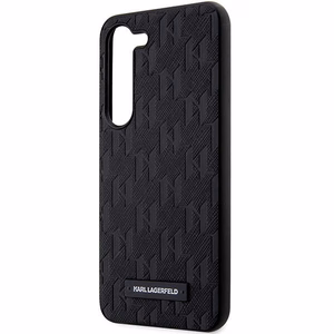 Karl Lagerfeld Saffiano Mono Metal Logo Suojakuori Samsung Galaxy S24:lle - musta