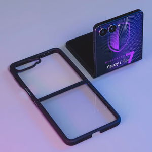 3mk Satin Armor Case+ Suojakuori Samsung Galaxy Z Flip 7:lle - läpinäkyvä musta