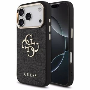 Guess 4G Big 4G Classic Logo -suojakuori iPhone 17 Pro - musta ja kulta