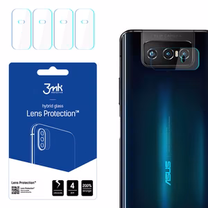 3MK Flexible Glass Lens Hybridilasi ASUS Zenfone 7 kameralle 4 kpl