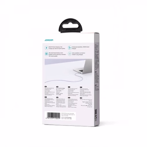 Joyroom Multi-Color Series S-A34 USB-C / USB-C PD 60W kaapeli 1m - violetti